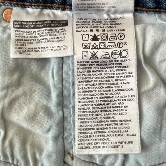 Levi’s Men’s 501 XX Button-Fly Medium Wash Jeans Size 44 - 30 - Picture 9 of 11